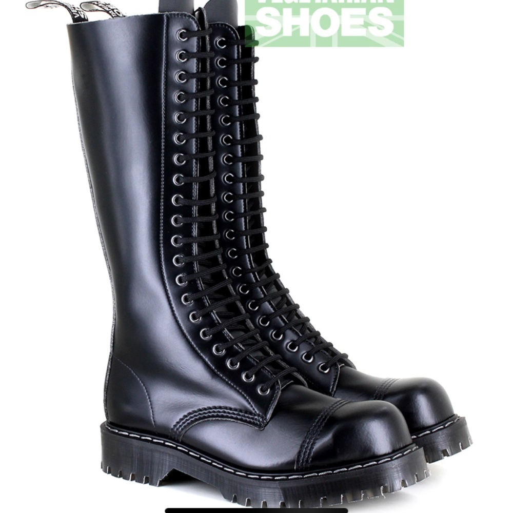 Tall Lace-up Vegan Boots
